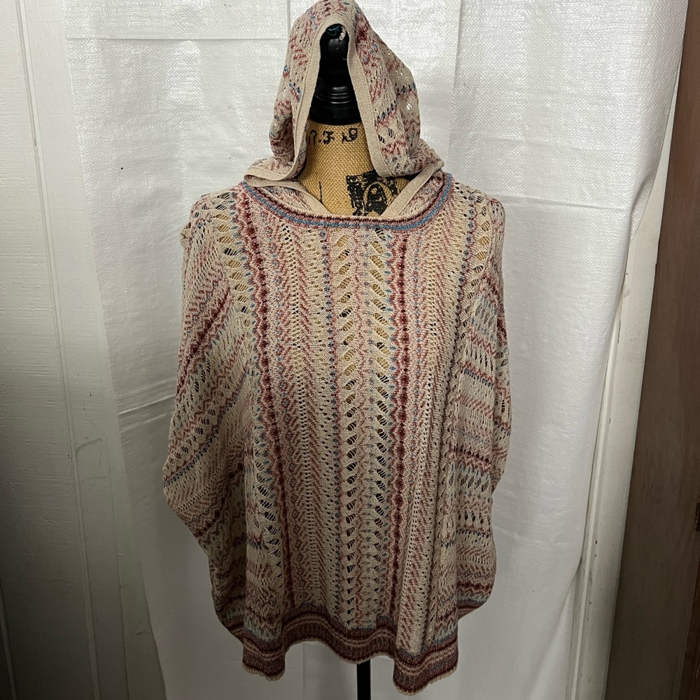 Boho style light weight hooded sweatshirt